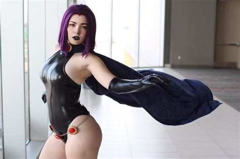 sexy raven from teen titans in latex ppozorp