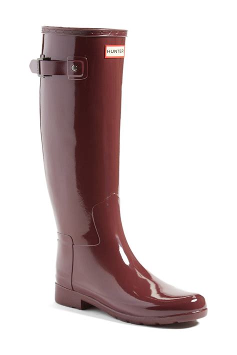hunter original refined high gloss waterproof rain boot boots rain boots hunter boots