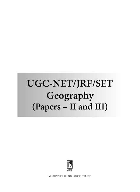 ugc netjrfset geography papers ii iii