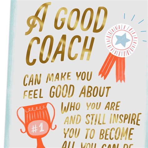coach  supports  inspires   card greeting cards