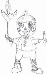 Balloon Boy Nightmare Pages Coloring Printable Template sketch template