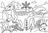 Coloring Allosaurus Dinosaur Pages Theropod Print Visit sketch template