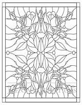 Coloring Stained Pages Glass Adult Book Windows Books Colouring Adults sketch template