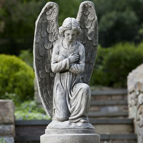 kneeling angel statue wayfair