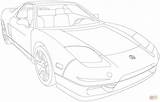Coloring Nsx Acura Pages Drawing Printable sketch template