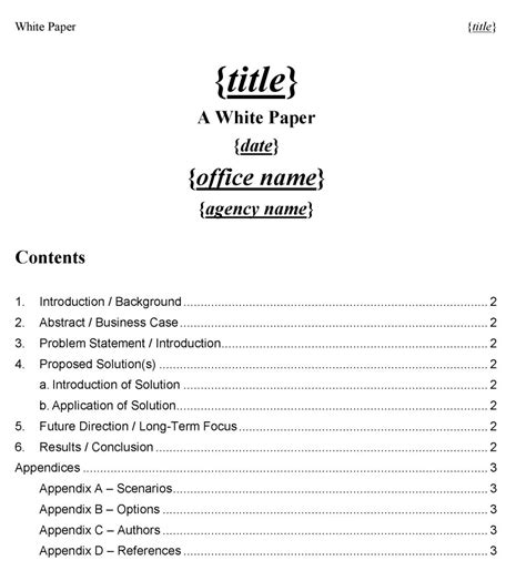 white paper templates