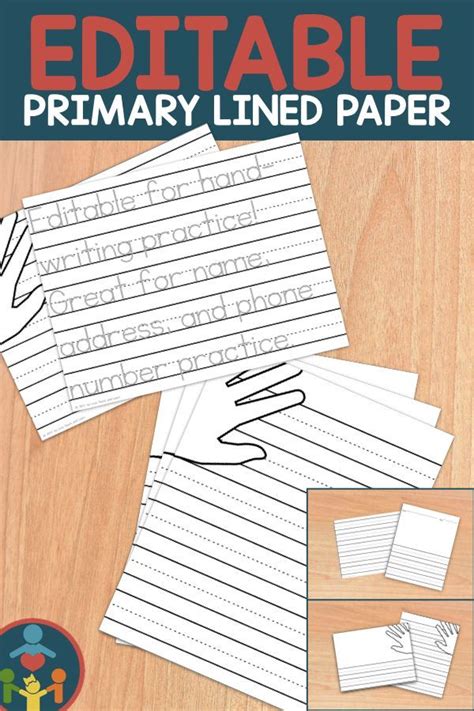 primary editable writing paper print handwriting primary writing