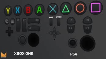 game assets console controller buttons  world