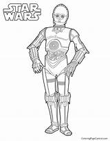 Coloring Pages Wars Star Droid Jar Binks Printable 3po Color Getcolorings Print Battle Bb8 Droids Stencil Choose Board sketch template