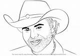 Toby Keith Draw Drawing Step Tutorials Singers sketch template