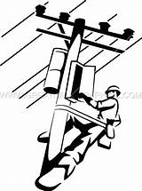 Lineman Electrician Greatdanegraphics Library Lineworker Pinclipart sketch template