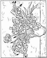 Gogh Kleurplaten Kleurplaat 1890 Irissen Malvorlage Pintor Coloringhome Opere Disegno Irises Pagine Adulti Clases Colorear Contemporanea Salvato Starry Sternennacht Malvorlagen sketch template