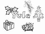 Yule Pagan Coloring Printables Collection Downloads Little sketch template