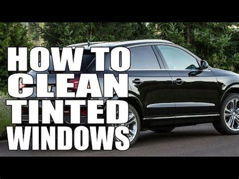 clean tinted windows mastersons car care glass cleaner auto