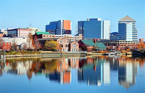 royalty  wilmington delaware skyline pictures images  stock