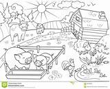 Rural Paisagem Colorir Animais Links sketch template