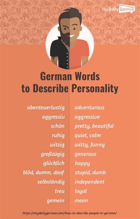 describe people  german physical descriptions  personality