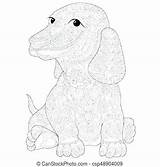 Dachshund Coloring Pages Printable Getcolorings Color Getdrawings sketch template