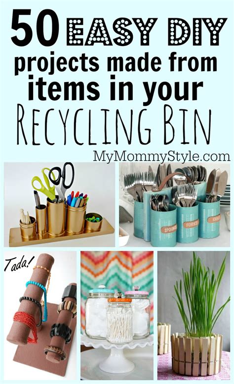 easy diy projects   items   recycling bin  mommy style