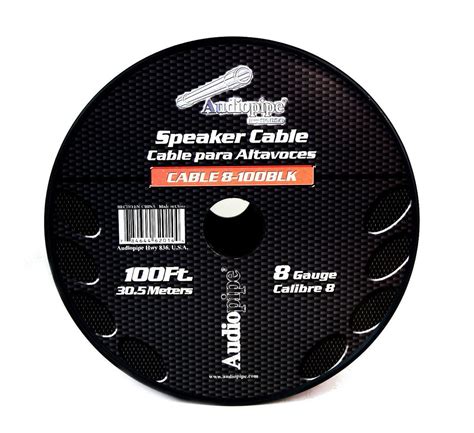 gauge  feet red black  conductor speaker wire audio cable audiopipe ebay