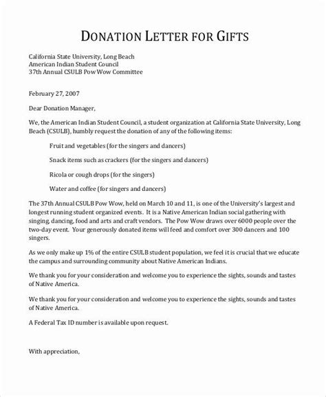 sample donation request letter lovely sample donation letter