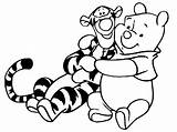 Coloring Tigger Pooh Pages Winniethepooh Coloringpages4u sketch template