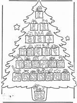 Advent Coloring Calendar Pages Printable Getcolorings Color Print sketch template