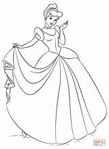 Coloring Cinderella Pages Printable Drawing Paper sketch template