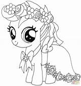 Pony Little Coloring Pages Scootaloo Printable Baby Princess Color Sweetie Belle Celestia Print Colouring Sheets Lil Mlp Outline Kids Book sketch template