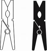 Clothespin Laundry Clothespins Cliparts Clipground sketch template