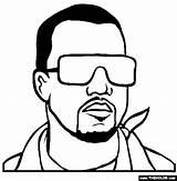 Kanye Coloring West Pages Color Hop Hip Face Book Drawings Silhouette Thecolor Illustration Celebrity Choose Board Famous sketch template