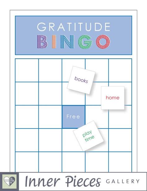 gratitude bingo game diyinner pieces gallery bingo games  kids