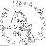 Coloring Cute Pages Unicorn Unicorns Printable Color Getcoloringpages Animal Easy Getcolorings Kitty Getdrawings sketch template