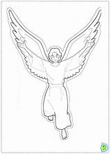 Coloring Angel Dinokids Pages Angels Close Print Christmas Colouring sketch template
