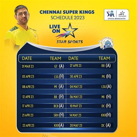 csk match schedule  csk  match upcoming match schedule