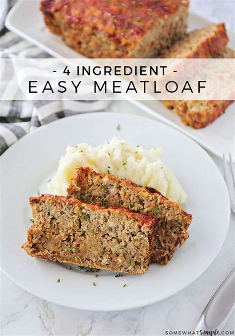 ingredient easy meatloaf recipe  simple recipe easy meatloaf meat loaf