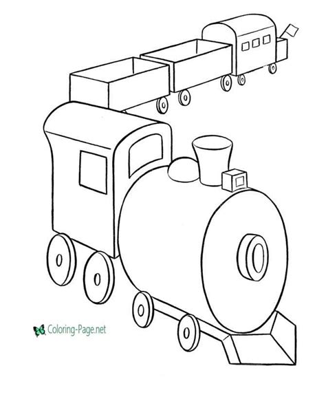 train coloring pages toy trains  print