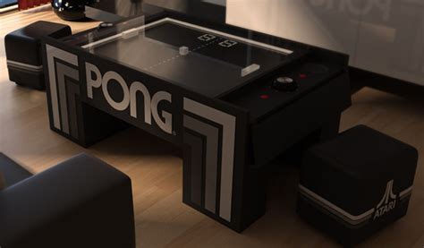 table pong project brings atari retro game  physical world tuvie design
