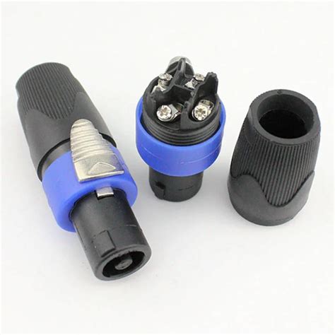 pcslot speaker xlr connector  core professional speaker stereo plug audio cable connector