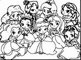 Disney Coloring Pages Baby Princess Cute Princesses Easy Moana Characters Drawing Printable Color Getcolorings Character Print Sheets Getdrawings Unique Main sketch template