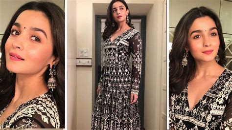 Alia Bhatt Makes A Case For Monochromatic Indian Ethnic Wear