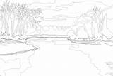 Fiume Colorare Landschaft Fiumi Disegno Ausmalbilder Fluss Berge Lichtung Ausmalen Wald Häuser Bergen Disegnidacoloraregratis sketch template