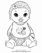 Alive Baby Coloring Pages Printable Color Print Getcolorings sketch template