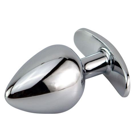 woman jewel metal anal butt plug orgasm stimulator adult sex toy