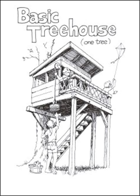 wooden treeless tree house plans  plans
