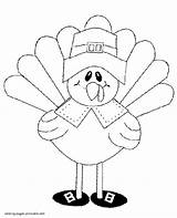 Coloring Pages Turkey Preschoolers Holidays Thanksgiving Printable Colouring sketch template