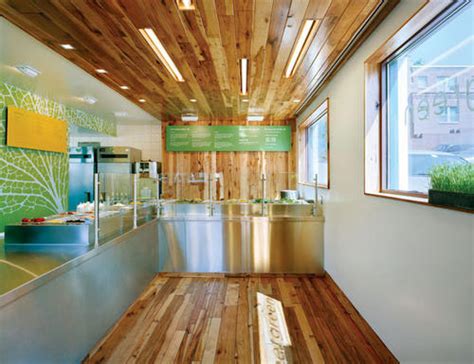 sweetgreen cool  modern restaurant  small space classic home