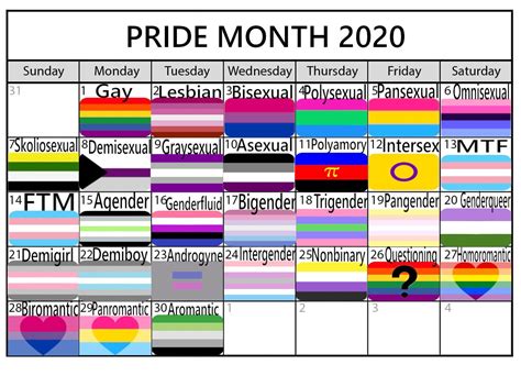 pride month 2020 pride month calendar pride quotes lgbtq funny