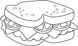 Emparedado Makanan Pintar Kartun Imagui Sketsa Infantiles Lukisan Imagen Berkhasiat sketch template