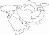 Middle East Maps Outline Outlines Krishnamurti Map Titles sketch template